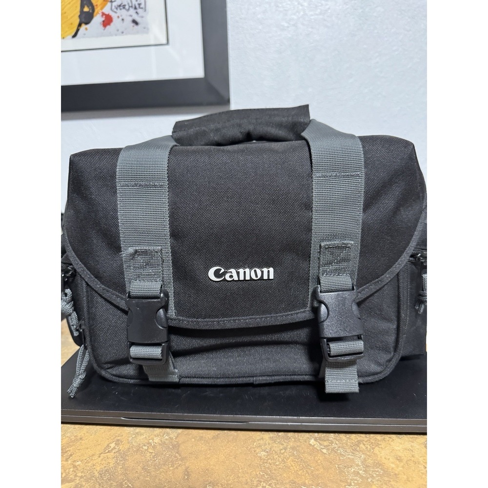 Canon Camera Bag Black And Gray Shoulder Strap Or Hand Carry Handle